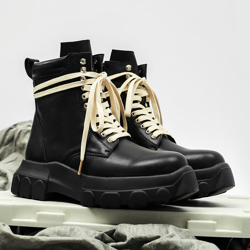 MLB LTHR-01 High-Top Combat Boots - Sneakernational