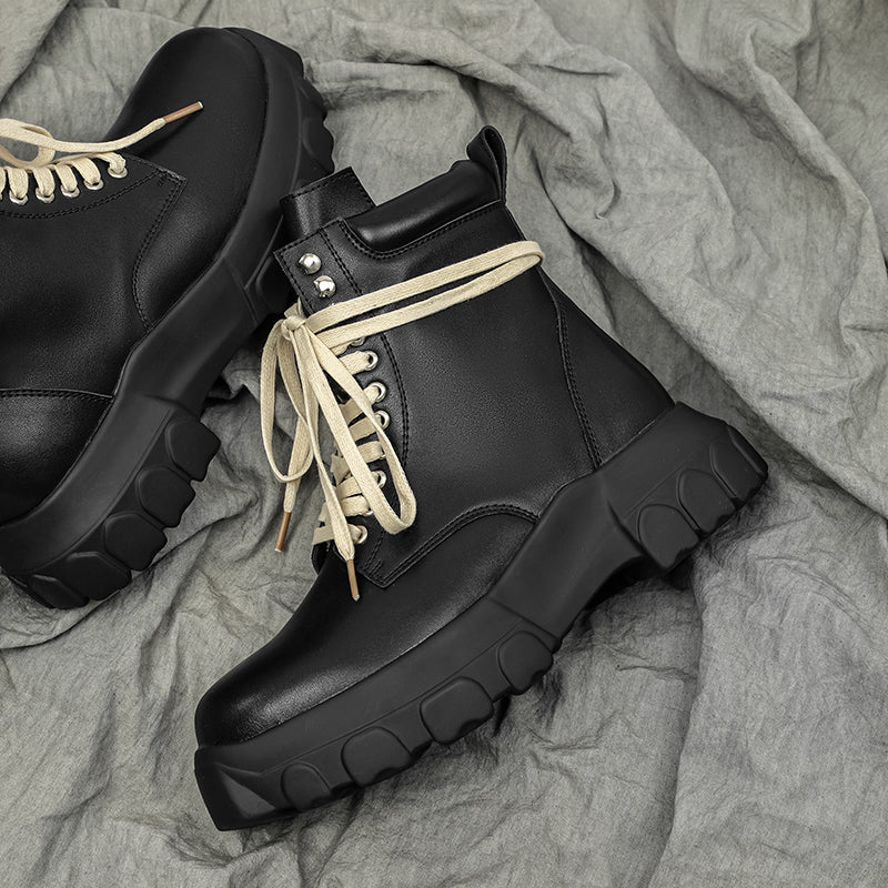 MLB LTHR-01 High-Top Combat Boots - Sneakernational