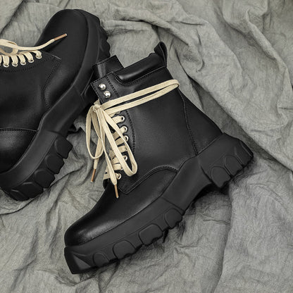 MLB LTHR-01 High-Top Combat Boots - Sneakernational