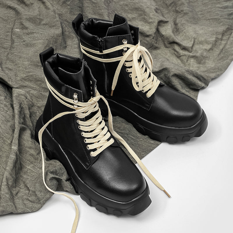 MLB LTHR-01 High-Top Combat Boots - Sneakernational