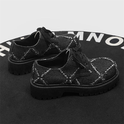 MLB LTHR-16 Distressed Denim Derby Shoes - Sneakernational