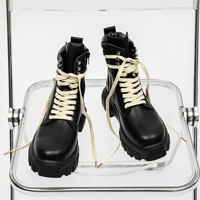MLB LTHR-01 High-Top Combat Boots - Sneakernational