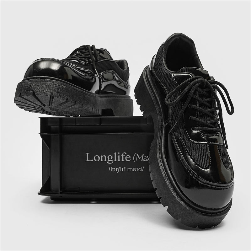 MLB LTHR-22 Glossy Platform Boots - Sneakernational