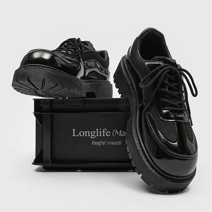 MLB LTHR-22 Glossy Platform Boots - Sneakernational