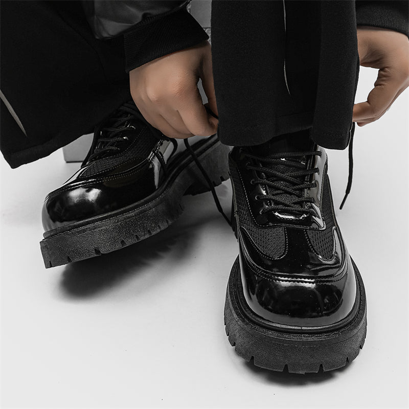 MLB LTHR-22 Glossy Platform Boots - Sneakernational