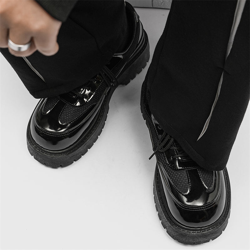 MLB LTHR-22 Glossy Platform Boots - Sneakernational