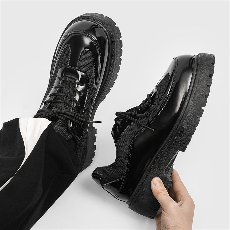 MLB LTHR-22 Glossy Platform Boots - Sneakernational