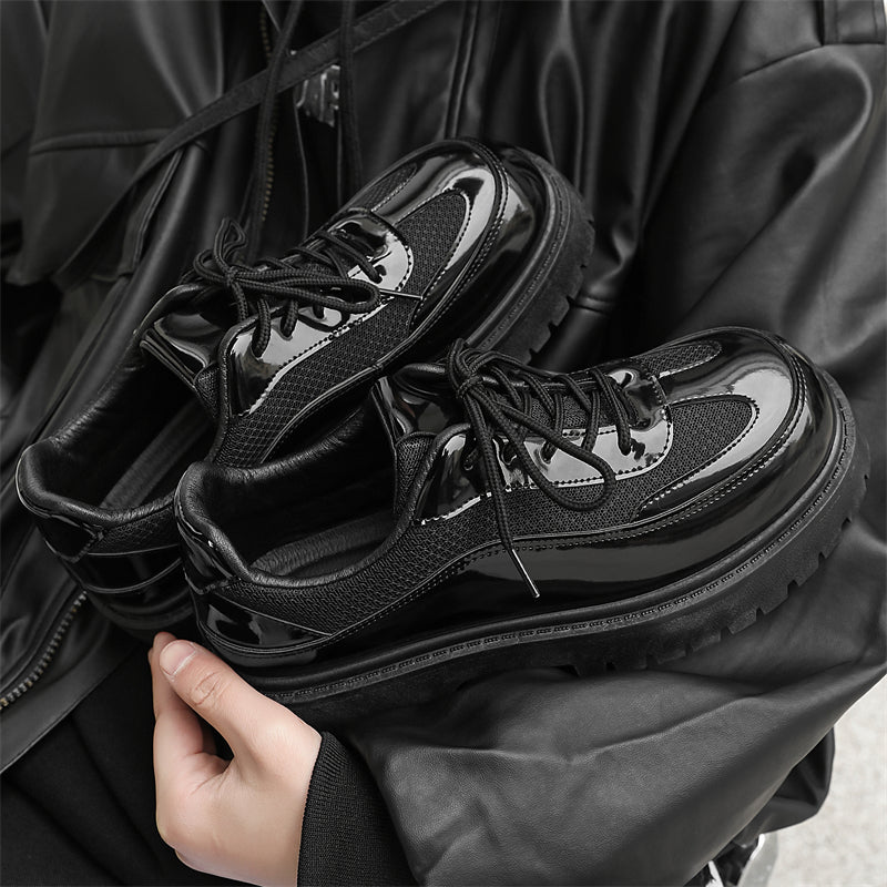 MLB LTHR-22 Glossy Platform Boots - Sneakernational