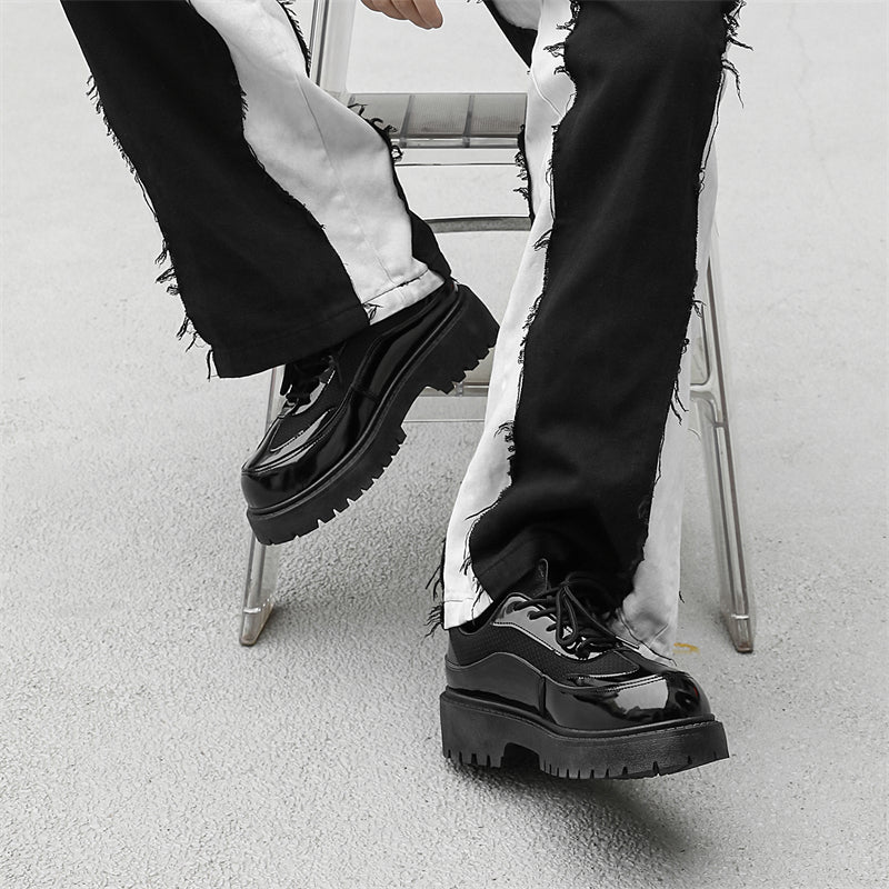 MLB LTHR-22 Glossy Platform Boots - Sneakernational