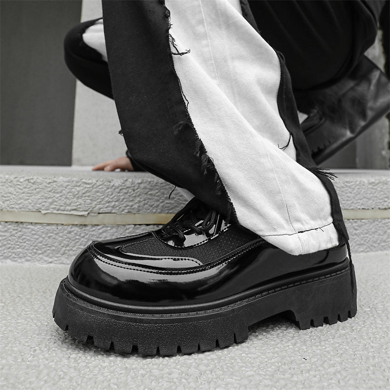 MLB LTHR-22 Glossy Platform Boots - Sneakernational