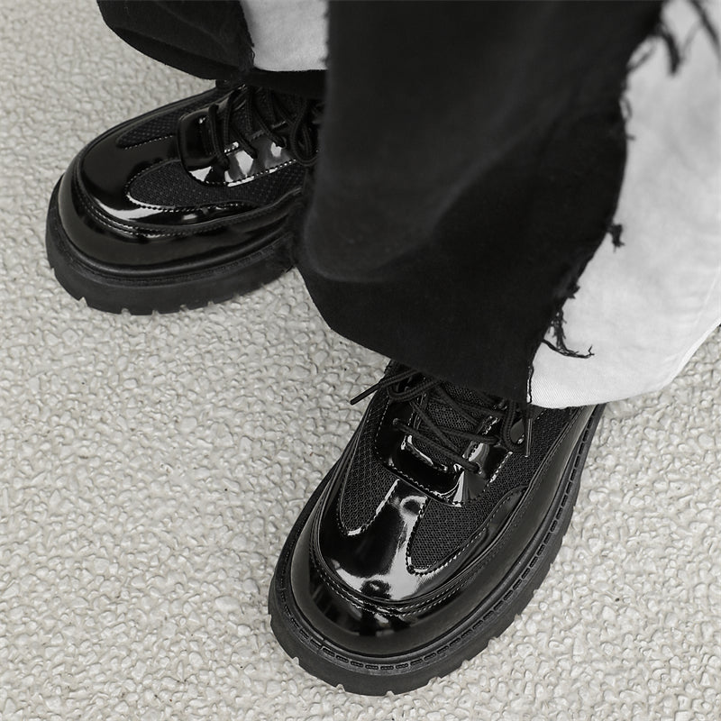 MLB LTHR-22 Glossy Platform Boots - Sneakernational