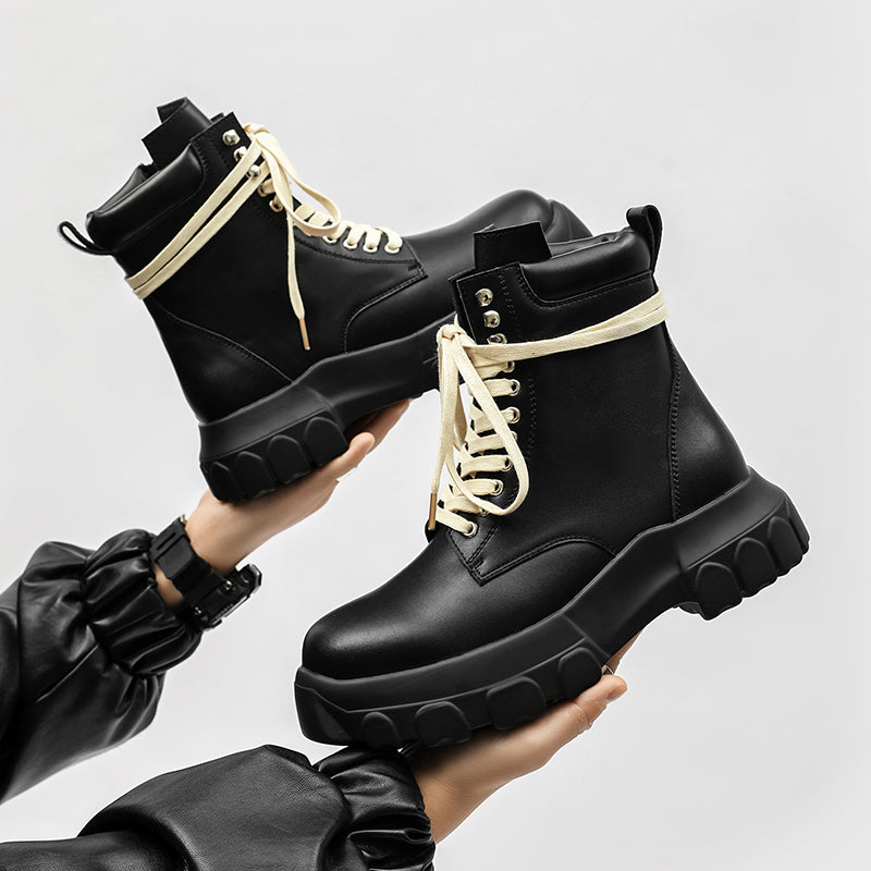 MLB LTHR-01 High-Top Combat Boots - Sneakernational
