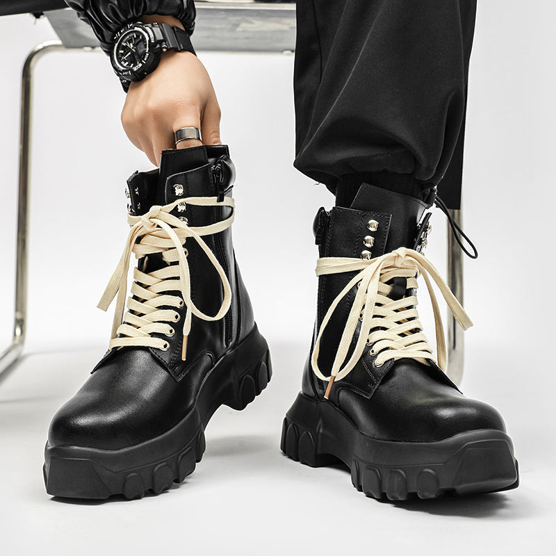 MLB LTHR-01 High-Top Combat Boots - Sneakernational
