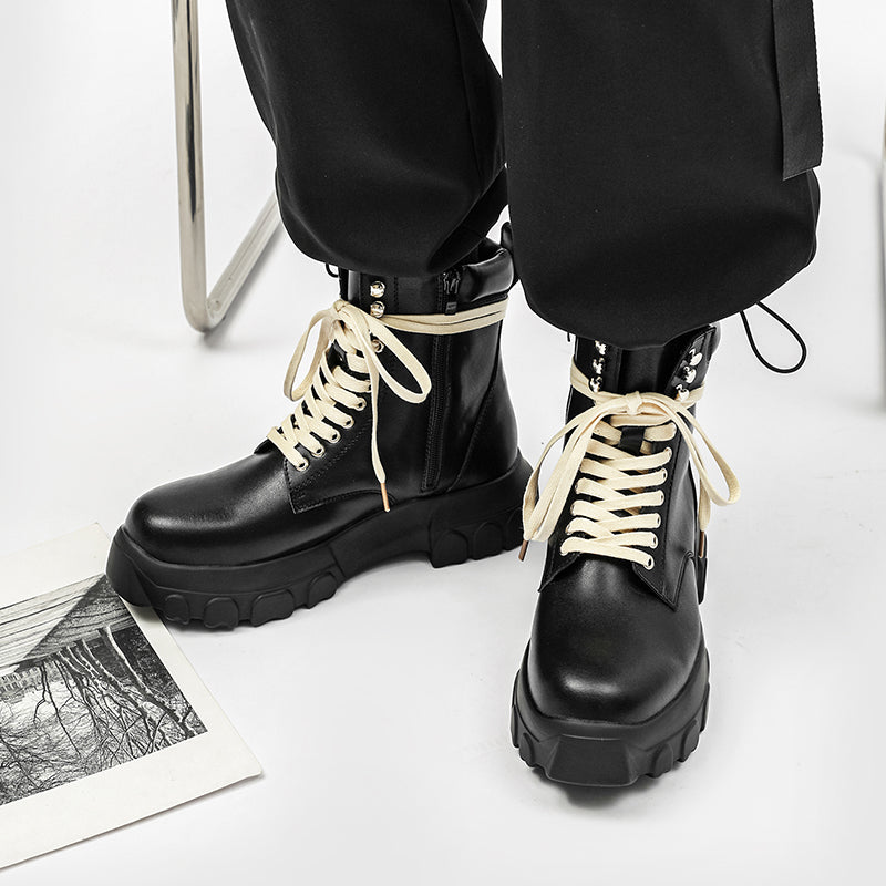 MLB LTHR-01 High-Top Combat Boots - Sneakernational