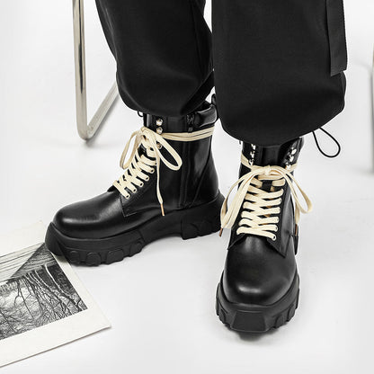 MLB LTHR-01 High-Top Combat Boots - Sneakernational