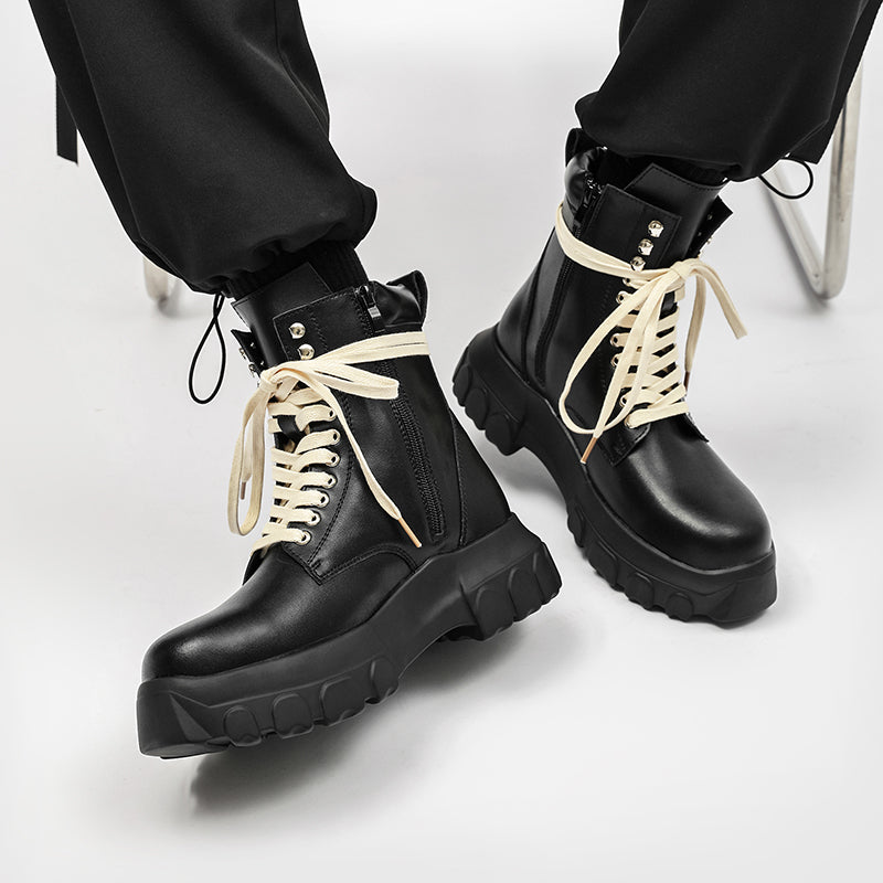 MLB LTHR-01 High-Top Combat Boots - Sneakernational