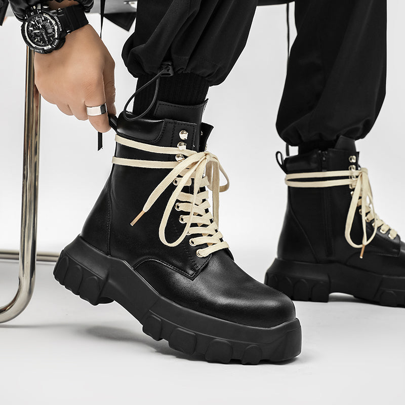 MLB LTHR-01 High-Top Combat Boots - Sneakernational