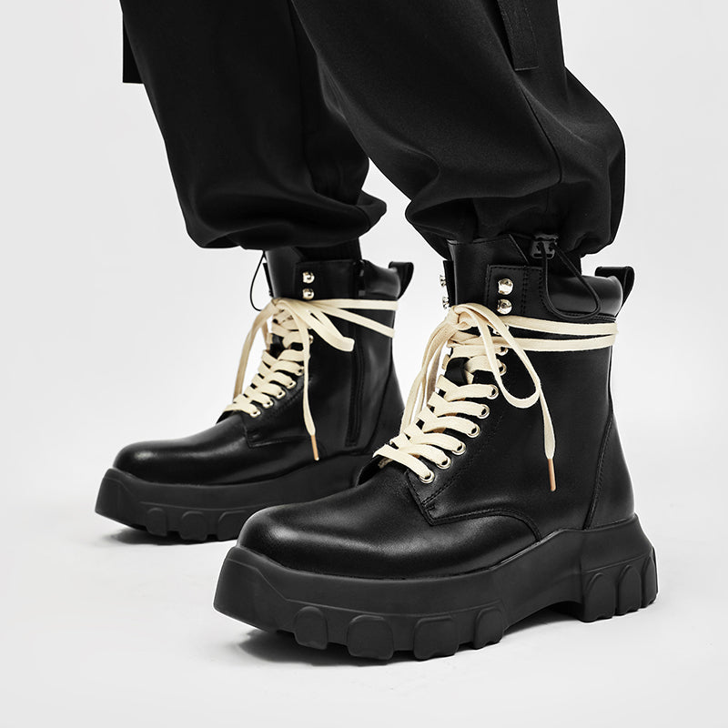 MLB LTHR-01 High-Top Combat Boots - Sneakernational