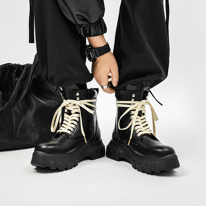 MLB LTHR-01 High-Top Combat Boots - Sneakernational