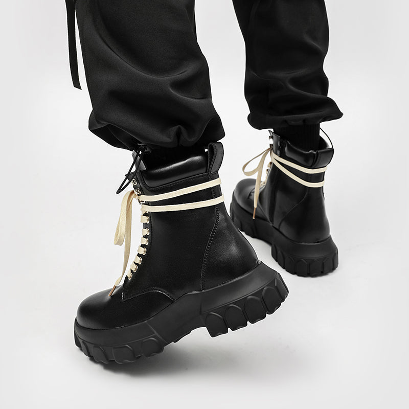 MLB LTHR-01 High-Top Combat Boots - Sneakernational