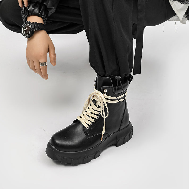 MLB LTHR-01 High-Top Combat Boots - Sneakernational