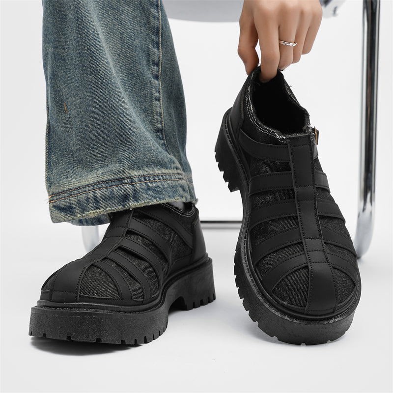 MLB LTHR-19 Chunky Platform Boots - Sneakernational
