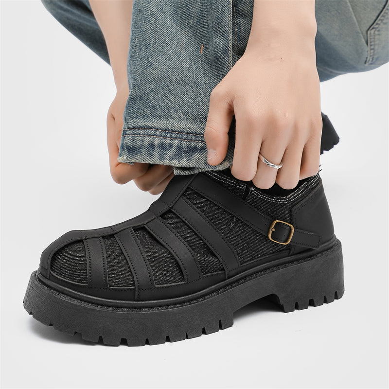MLB LTHR-19 Chunky Platform Boots - Sneakernational