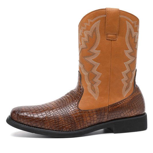 MLB LTHR-25 Embossed Western Boots - Sneakernational