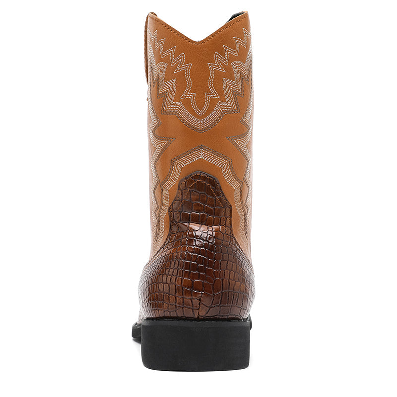 MLB LTHR-25 Embossed Western Boots - Sneakernational