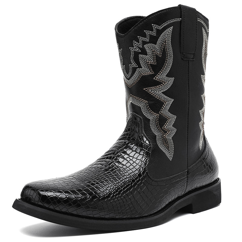 MLB LTHR-25 Embossed Western Boots - Sneakernational