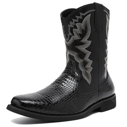 MLB LTHR-25 Embossed Western Boots - Sneakernational