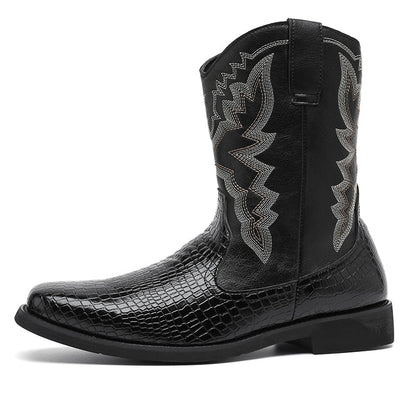 MLB LTHR-25 Embossed Western Boots - Sneakernational