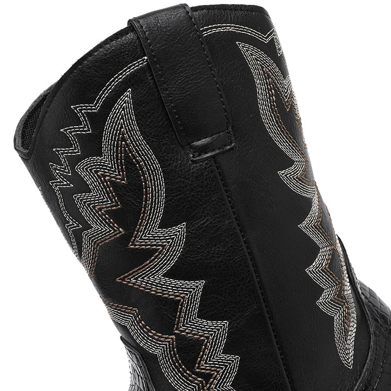 MLB LTHR-25 Embossed Western Boots - Sneakernational