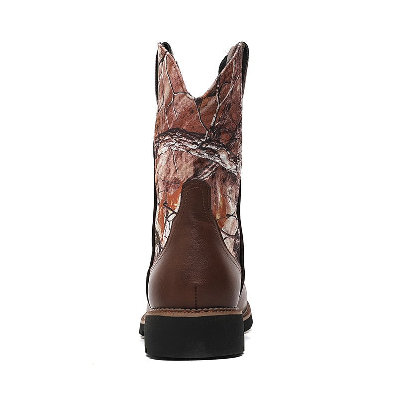 MLB LTHR-27 Camo Western Cowboy Boots - Sneakernational