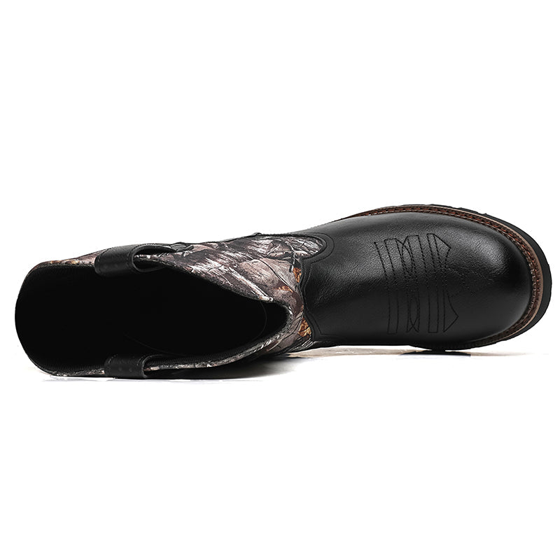 MLB LTHR-27 Camo Western Cowboy Boots - Sneakernational