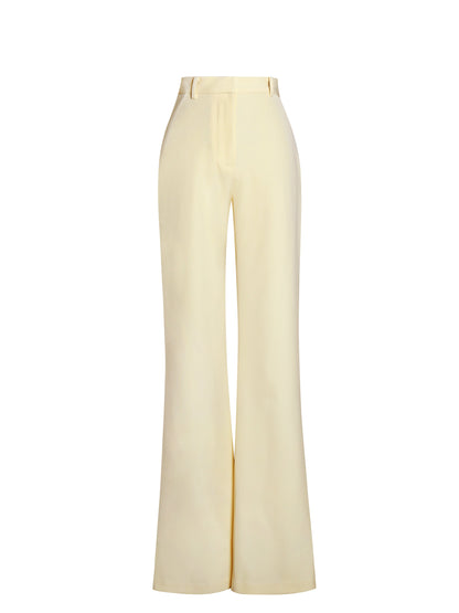 Quinnie Butter Yellow Slim Suit Pants