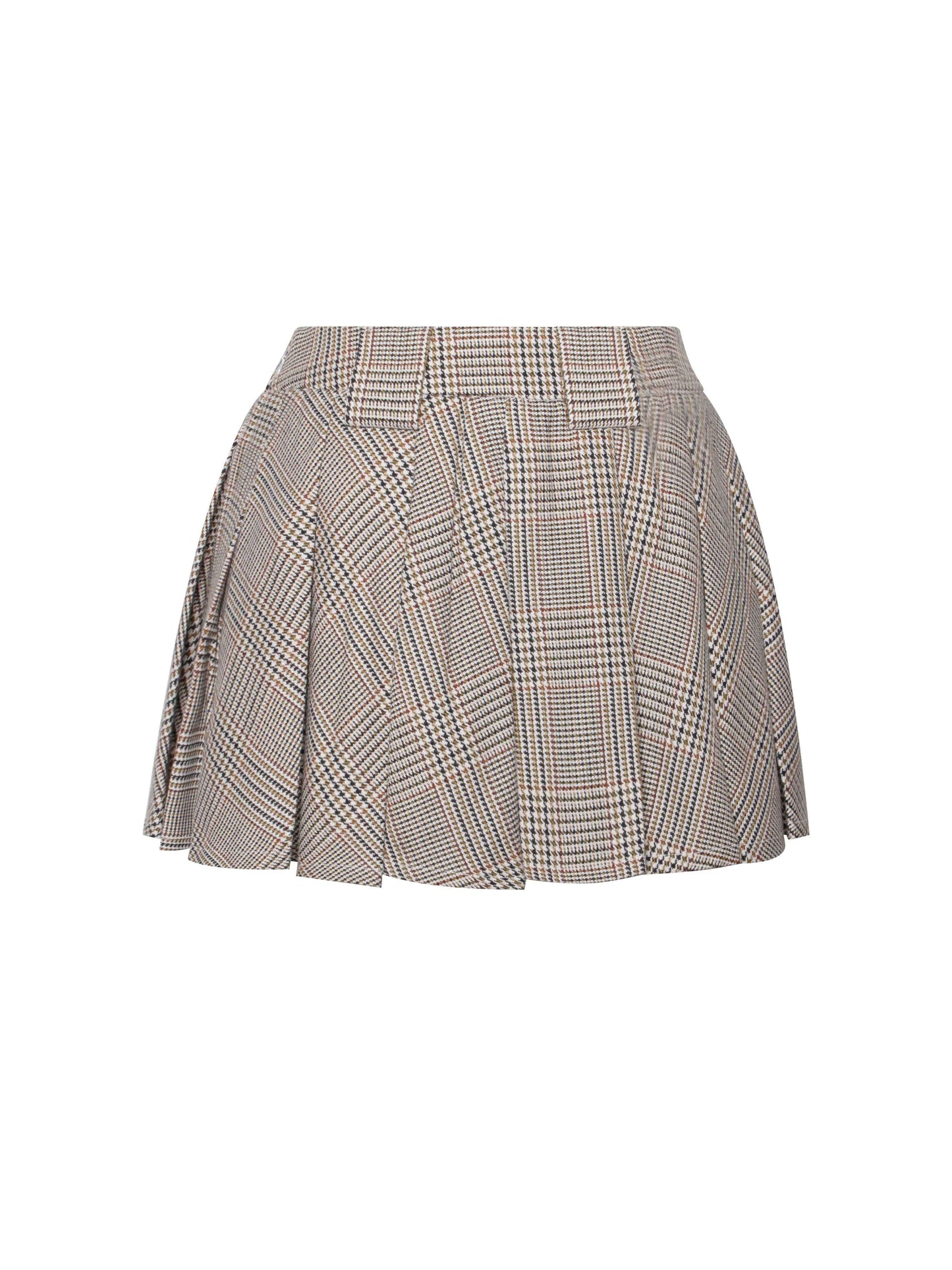 Oaklyn Plaid Pleated Mini Skort