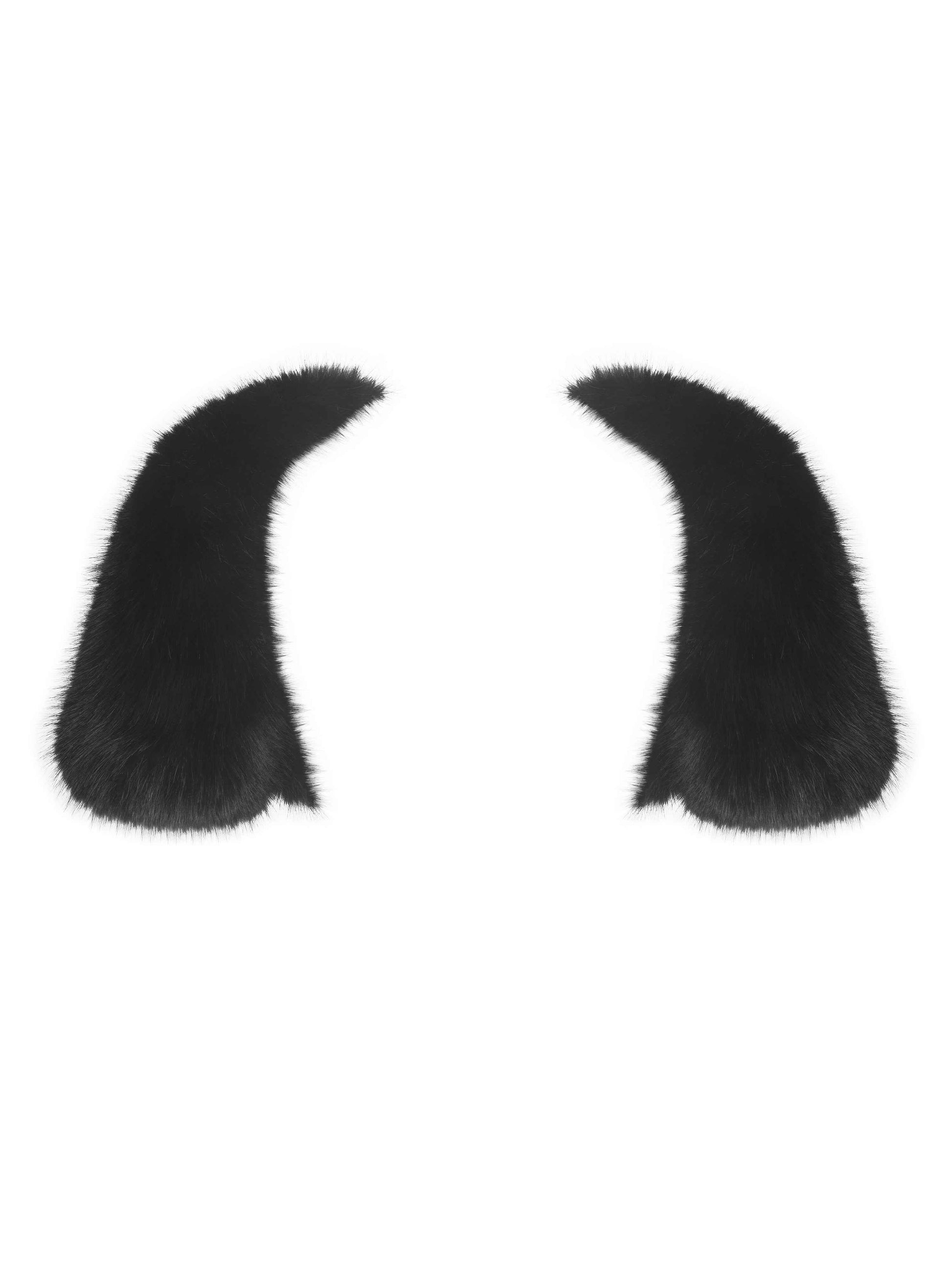 Kori Black Faux Fur Micro Bolero