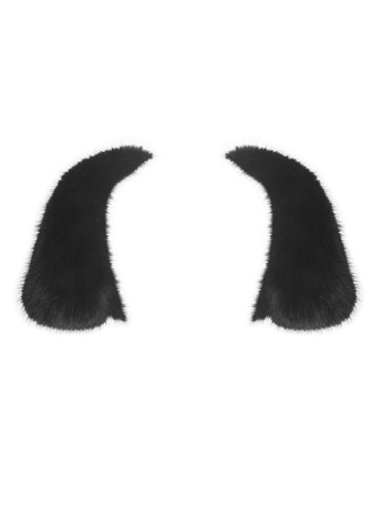 Kori Black Faux Fur Micro Bolero