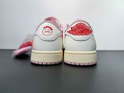 Travis Scott × AJ1 Low "Shy Pink"