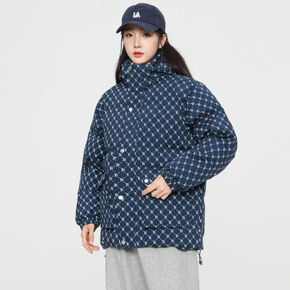 MLB LX05 Monogram Down Jacket - Imperial Navy - Sneakernational