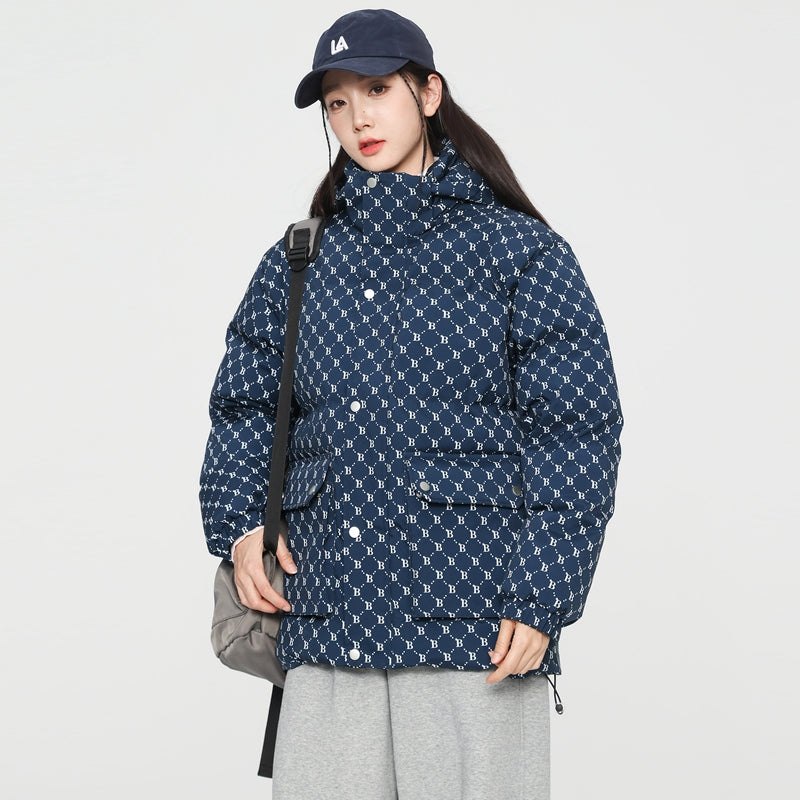 MLB LX05 Monogram Down Jacket - Imperial Navy - Sneakernational