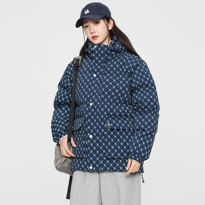 MLB LX05 Monogram Down Jacket - Imperial Navy - Sneakernational