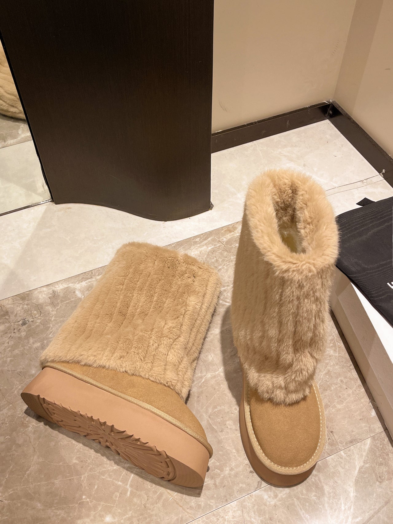 Demeter Plush High-Rise Boots - Sneakernational