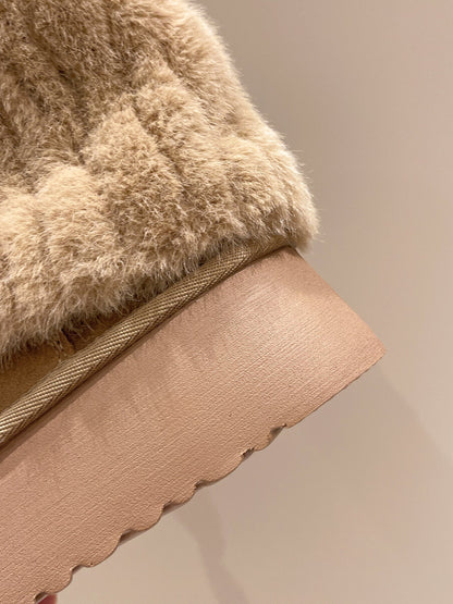 Demeter Plush High-Rise Boots - Sneakernational