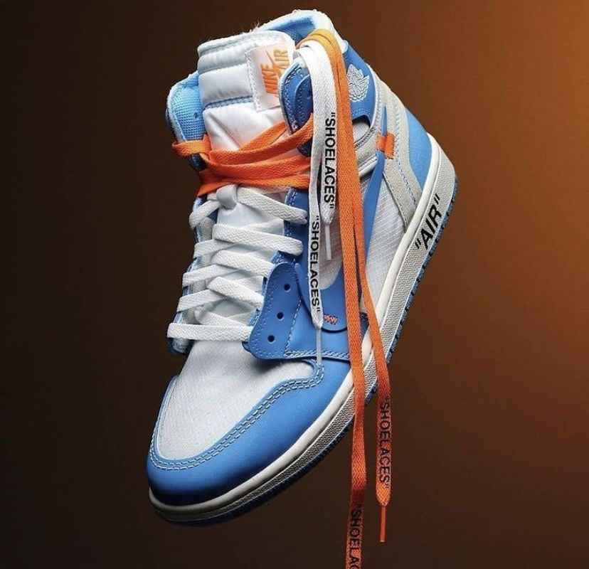 Custom Air Jordan 1 Retro High OG 'UNC' University Blue x OFF-W
