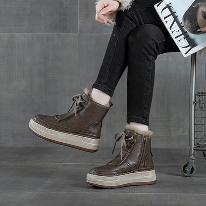 Athena Luxe Leather Winter Boots - Sneakernational