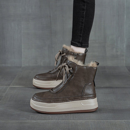Athena Luxe Leather Winter Boots - Sneakernational