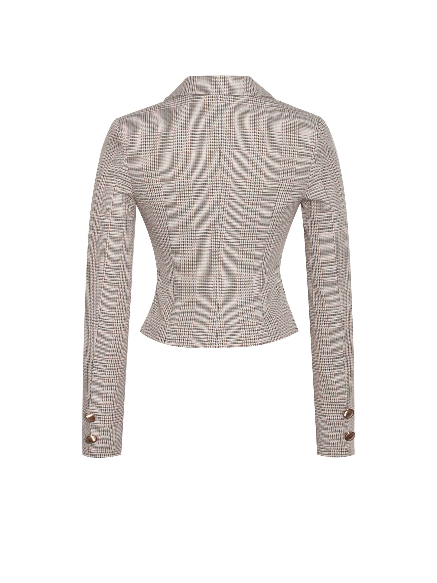 Oakley Brown Plaid Preppy Style Blazer Jacket