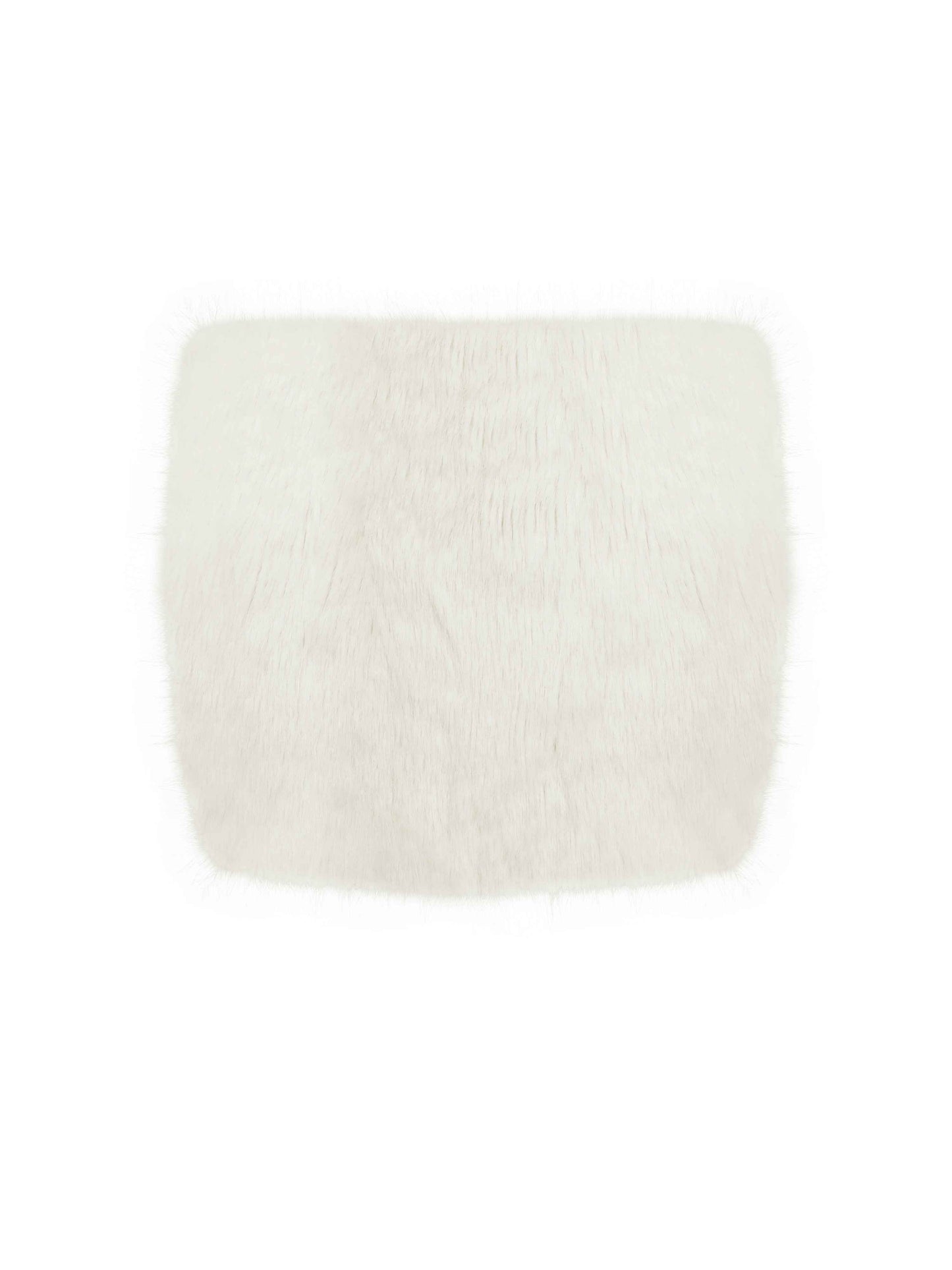 Narla Ivory Low-Waisted Fur Mini Skirt